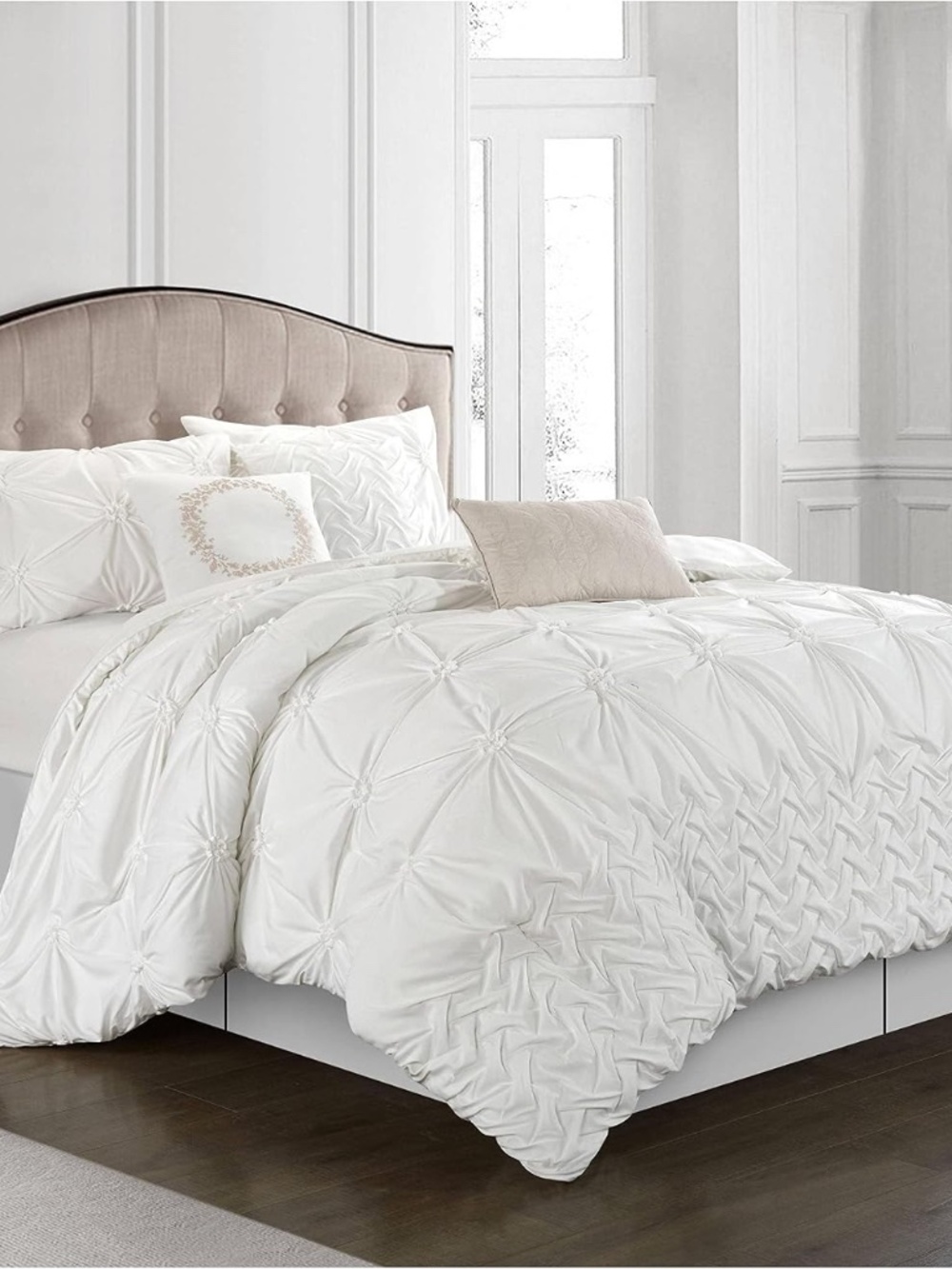 Stratford Park Layla Comforter Set, California King, White